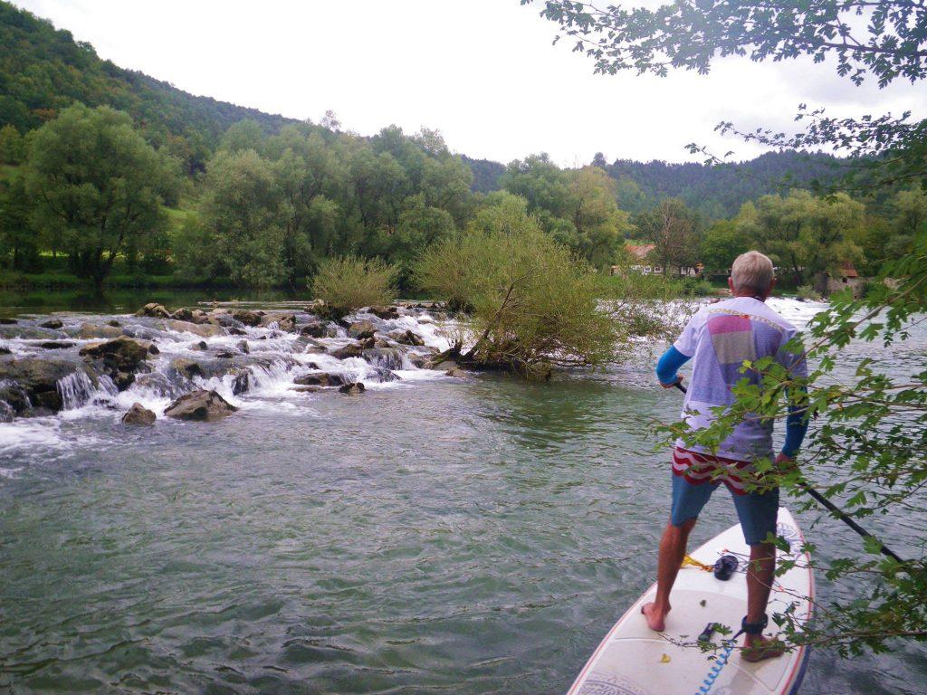 Dams can be by-passed over land or crossed over the rocks